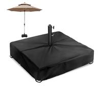 Coperchio di base ombrello patio - Schermo di terra decorativo, recinto per supporto a durevole | MODERNO PER LOOTTO OUTDOOR, tema 'ombra a bordo piscina, poliestere trattato con UV, desi