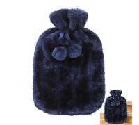 Coperchio di bottiglia per acqua calda isolata - Copertura di peluche in finto 2 litri, custodia in tessuto morbido per bottiglie, aiuta ad alleviare il dolore muscolare e i crampi, mantiene caldi 6-8