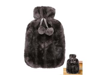 Coperchio di bottiglia per acqua calda isolata - Copertura di peluche in finto 2 litri, custodia in tessuto morbido per bottiglie, aiuta ad alleviare il dolore muscolare e i crampi, mantiene caldi 6-8