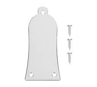 Coperchio Di Capriata In Metallo 3 Fori Con Viti Per Chitarra E Basso Sostituzione Superficie Liscia Luminosa Materiale Robusto Fattura Delicata Colore Argento Per Strumenti Musica