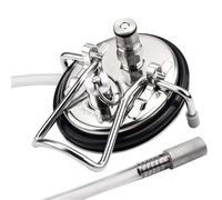 Coperchio di carbonatazione con 2 pietre di diffusione for fusto in acciaio inossidabile con blocco a sfera e disconnessione del gas for la produzione di birra fatta in casa