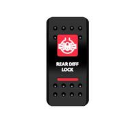 Coperchio di copertura for interruttore a bilanciere con etichetta rossa for finestra, for auto, barca, ARB, NARVA, interruttori a levetta, impermeabili(Rear Diff Lock)