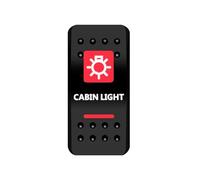 Coperchio di copertura for interruttore a bilanciere con etichetta rossa for finestra, for auto, barca, ARB, NARVA, interruttori a levetta, impermeabili(Cabin Light)