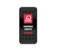 Coperchio di copertura for interruttore a bilanciere con etichetta rossa for finestra, for auto, barca, ARB, NARVA, interruttori a levetta, impermeabili(Awning Lights)