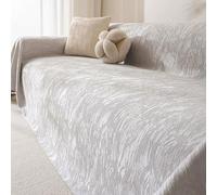 Coperchio Di Divano Di Chenille-protezione Del Divano Lavabile Per Tessuto Resistente, Bastone Anti-slittamento Gratuito Per Tutte Le Stagioni, Rinnovare I Mobili C 180*420cm