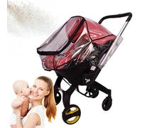 Coperchio di pioggia per passeggino per bambini - Schermo del passeggino impermeabile, copertura del sedile auto traspirante con maglia laterale traspirante, design con cerniera di facile accesso | Co