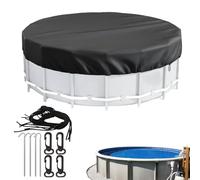 Coperchio Di Piscina Rotonda - Coperta Solare Per Piscine Fuori Terra, Protezione Estiva Resistente Alle Lacrime | Tarp Impermeabile Per Il Duty, Accessori Per Piscine Per Esterni, Copertura A Prova D