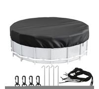 Coperchio Di Piscina Rotonda - Coperta Solare Per Piscine Fuori Terra, Protezione Estiva Resistente Alle Lacrime | Tarp Impermeabile Per Il Duty, Accessori Per Piscine Per Esterni, Copertura A Prova D