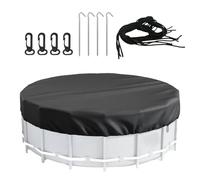 Coperchio Di Piscina Rotonda - Cover Della Piscina Rotonda Da 10 Piedi per Piscine Fuori Terra | Protettore per Piscina Estivo, Resistente Alla Lacrime per Pesi, Accessori, Impermeabili, Resistenza E