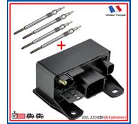 Coperchio Di Pre Riscaldamento + 4 Candele Per Mercedes CDI W210 W211