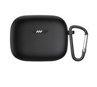 Coperchio di protezione adatto per JBL Tune Buds Cuffia da viaggio Custodia antipolvere lavabile Ricarica-Box Custodia in silicone (Black)