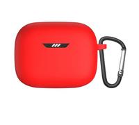 Coperchio di protezione adatto per JBL Tune Buds Cuffia da viaggio Custodia antipolvere lavabile Ricarica-Box Custodia in silicone (Red)