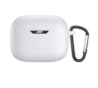 Coperchio di protezione adatto per JBL Tune Buds Cuffia da viaggio Custodia antipolvere lavabile Ricarica-Box Custodia in silicone (White)