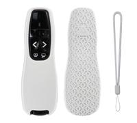 Coperchio di protezione compatibile per Logitech R400 Remote Controller per Logitech R400 Presentatore senza fili molle del silicone Borsette (White)