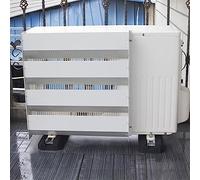 Coperchio di Protezione del Condizionatore d'Aria, Deflettore Uscita Aria, Griglie Defender Condensatore Compressore AC, Copertura unità Pompa di Calore Antipolvere Impermeabile, Bianco