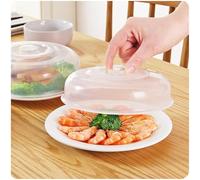 Coperchio di Protezione del Coperchio della Piastra Trasparente, Design Resistente alle Alte/Basse Temperature, Coperchio per Alimenti a microonde Lavabile in lavastoviglie,Trasparente,20 * 5.9cm