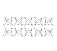 Coperchio di protezione della ventola di raffreddamento MK8 Estrusore Resistente rete di dissipazione del calore Forte giunto saldato nichelato 40 x 40 mm 10 pezzi