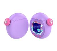 Coperchio di protezione e tappo del tasto per Tamagotchi Paradiso Giochi Console Custodia in silicone morbido Caduta resistente e antiscivolo Carino Protector Sleeve Giochi Accessori (Purple)