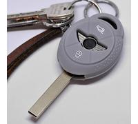 Coperchio di protezione in silicone grigio per chiavi auto compatibili con Mini One Cooper Cabrio Clubman