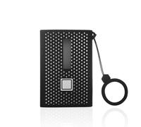 Coperchio di protezione in silicone per T7 Presse portatile SSD esterno Solid State Drive, custodia da viaggio di stoccaggio (black)