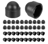 Coperchio di protezione per bulloni esagonali in p Copribulloni Tappi 40 pezzi multicolore adatti for viti esagonali M3-M24(Schwarz,M12*18 * 23)