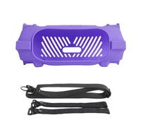 Coperchio di protezione per JBL Charge6 Stereo Custodia in silicone morbido Protezione goccia semplice altoparlante di colore solido protezione manica Shell con tracolla (Purple)