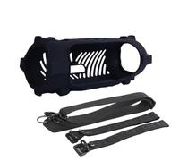 Coperchio di protezione per JBL Charge6 Stereo Custodia in silicone morbido Protezione goccia semplice altoparlante di colore solido protezione manica Shell con tracolla (Black)