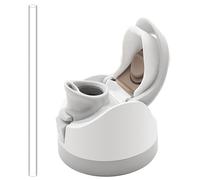 Coperchio di ricambio compatibile con Owala Freesip, con cannuccia in plastica riutilizzabile, tappo superiore per bottiglia d'acqua con un pulsante senza perdite, accessori di ricambio per bottiglie