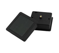 Coperchio di ricambio per luce solare, modulo in silicone amorfo con LED bianco caldo, alloggiamento batteria in plastica per riparazione lanterna da giardino e progetti fai da te (4 pezzi)