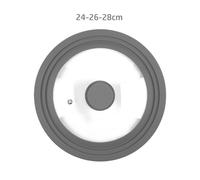 Coperchio di ricambio per pentole dotato di vetro temperato e silicone resistent