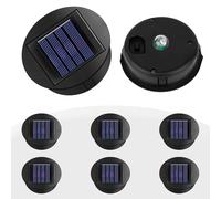 Coperchio di ricambio solare da 8 cm, 6 pezzi di ricambio per lampade solari IP44, impermeabile, modulo solare di ricambio per lanterne sospese all'aperto, fai da te, giardino, terrazza [classe
