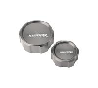 Coperchio Di Riempimento Olio Freno Anteriore E Posteriore CNC Per Moto Adatto Per CBR 1000 RR 2008-2018 Tappo Liquido Freni Moto(Grijs)
