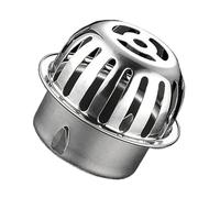 Coperchio di scarico - Colino da pozzetto per pavimenti di ristoranti - Raccoglitore di capelli multiuso a forma di acciaio inox anti-inceppamento per bagno e cantina