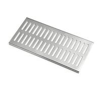 Coperchio di Scarico per Terrazza e Giardino, Griglia di Drenaggio Esterno, Copri Scarico in Acciaio Inossidabile(60x15x1.5cm)