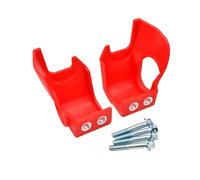 Coperchio di scarpa della forcella anteriore motociclistica Protettore della protezione della parte inferiore della gamba universale per CRF 250R 450R 250x 450x 250RX 300RX 450RX CRF250R CRF450R(Red)