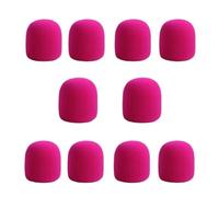 coperchio di schiuma microfono, Confezione da 10 microfoni palmari con copertura in spugna di schiuma for parabrezza multicolore(Pink)
