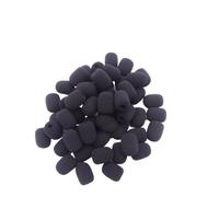 coperchio di schiuma microfono, Copertura antivento in schiuma for microfono con auricolare, 20 pezzi, multicolore(Black)