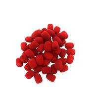 coperchio di schiuma microfono, Copertura antivento in schiuma for microfono con auricolare, 20 pezzi, multicolore(Red)