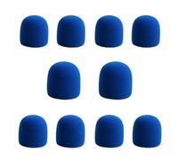 coperchio di schiuma microfono, Copertura for microfono Spugna for parabrezza in schiuma portatile multicolore da 10 pezzi for KTV DJ(Blau)