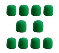 coperchio di schiuma microfono, Copertura in schiuma for microfono portatile, spugna for parabrezza multicolore da 10 pezzi(Green)