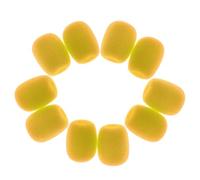 coperchio di schiuma microfono, Copertura in schiuma for parabrezza for microfono, clip multicolore da 10 pezzi for microfono con auricolare da bavero(Yellow)