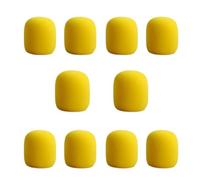 coperchio di schiuma microfono, Copri microfono 10 pezzi Copri parabrezza in spugna di schiuma multicolore 70x60x10mm(Yellow)