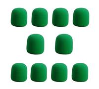 coperchio di schiuma microfono, Copri microfono in spugna di schiuma, 10 pezzi, antivento multicolore(Green)