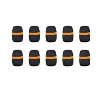 coperchio di schiuma microfono, Copri microfono in spugna di schiuma, 10 pezzi, multicolore(Black)