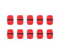 coperchio di schiuma microfono, Copri microfono in spugna di schiuma, 10 pezzi, multicolore(Red)