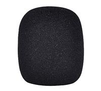 coperchio di schiuma microfono, Coprimicrofono in schiuma di ricambio for palco DJ, parabrezza spesso lavabile multicolore 10 pezzi(Black)