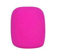 coperchio di schiuma microfono, Coprimicrofono in schiuma di ricambio for palco DJ, parabrezza spesso lavabile multicolore 10 pezzi(Rose Red)