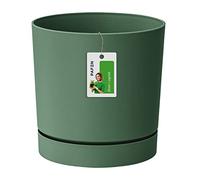 COPERCHIO DI SEAL FLEURI - 11 x Ø 10,8 cm - pentola floreale con tubo del piattino rotondo P 0.7L, verde, dpop110