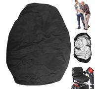 Coperchio di sedie a rotelle 39x20 Black Oxford Coperchio scooter mobilità impermeabile con quattro involucri elastici e sedie a rotelle per per elettriche scooter mob