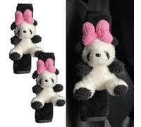 Coperchio di sedile per bambini, 2 pezzi di peluche Panda Panda Copertura di copertura per bambini, protezione per cuscini per cuscini per decorativi per gli accessori per auto
